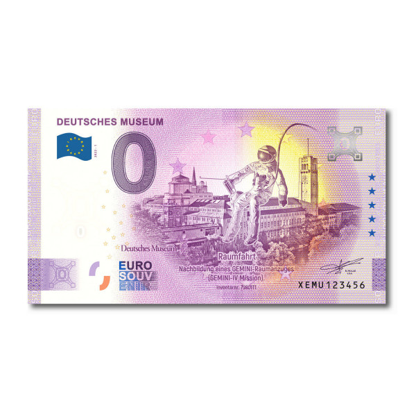 Deutsches Museum Euroschein - Raumfahrt