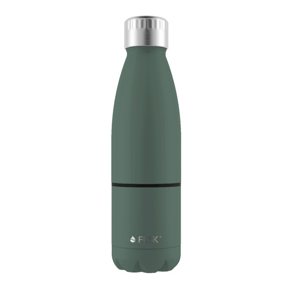 FLSK Trinkflasche mit Becher 700ml ridge green