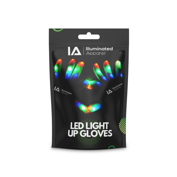 LED Light Up Gloves Small 8-12 Years