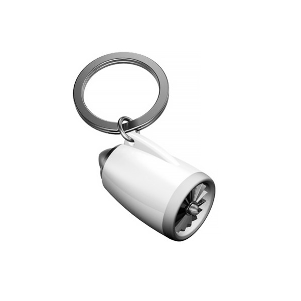 Keyring Engine White/Chrome