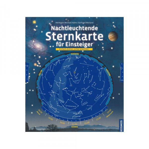 Nachtleuchtende Sternkarte für Einsteiger