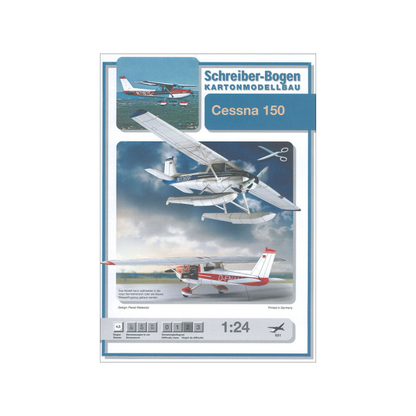 Kartonmodell Cessna 150 1:24