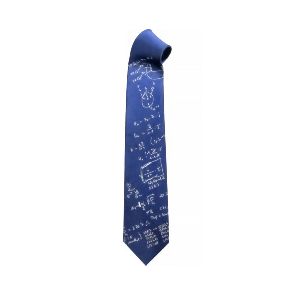 Professor Klitzing Seidenkrawatte blau