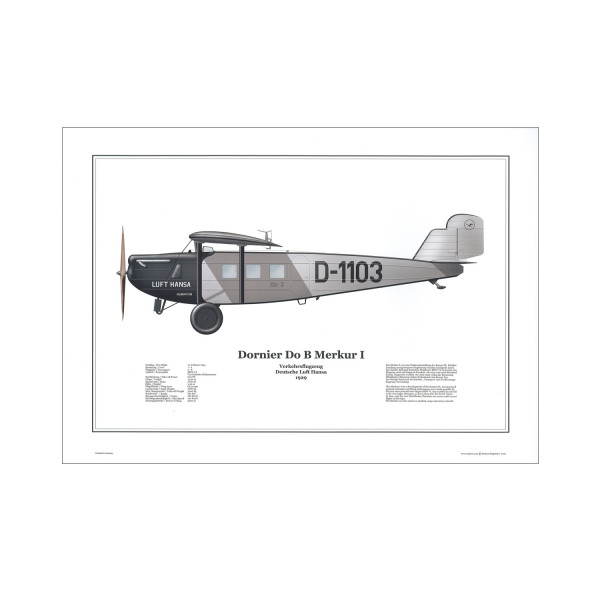 Poster Dornier Do B Merkur I